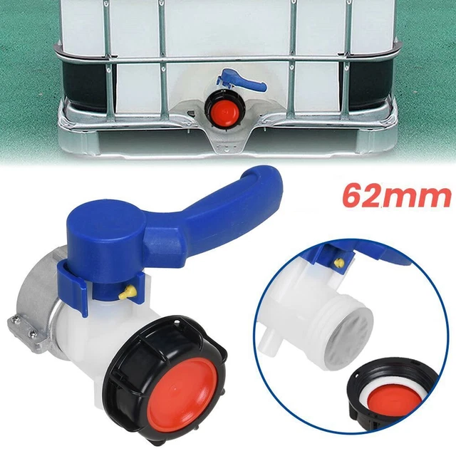 IBC ADAPTER KUGELHAHN Tank Container Auslaufhahn S60x6 (62mm ...