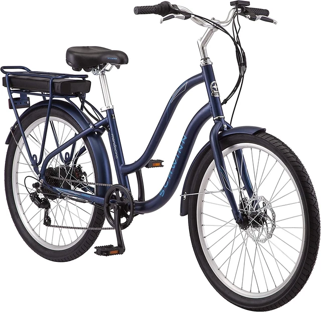 Schwinn Mendocino Mens and Womens Hybrid Electric Beach Cruiser Bike, Lightweigh
