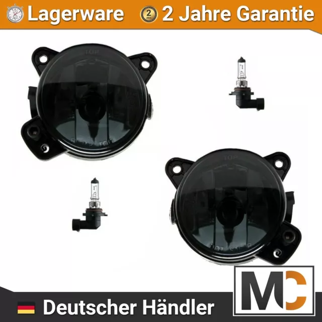 Kit Klarglas HB4 Nebellicht Schwarz Smoke für VW T5 / Crafter /Polo 9N3