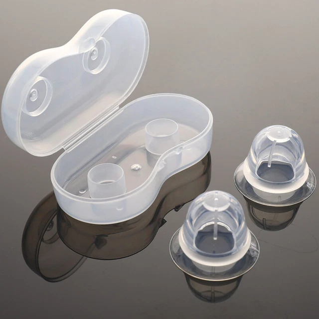 New 2PCS Silicone Nipple Correction Breast Correcting Shell Nursing Cup Bra-FY