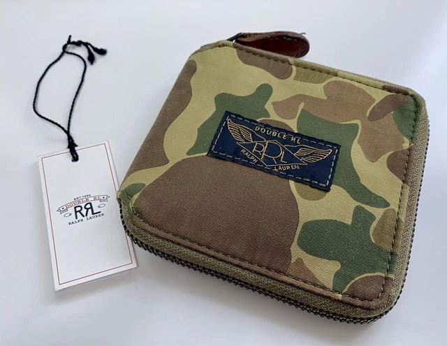 RRL // wallet/camouflage/card case//zip/camo No.1455