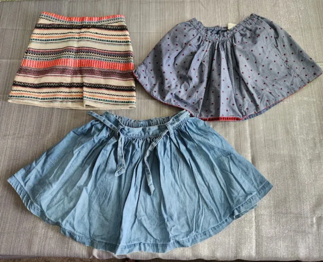 Girls age 4-5 Clothes Bundle 3 skirts Next denim, Mini Boden & River Island