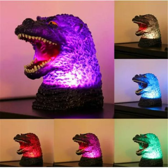 Godzilla LED Night Light Color Changing Table Decor Rechargeable Touch Sensor