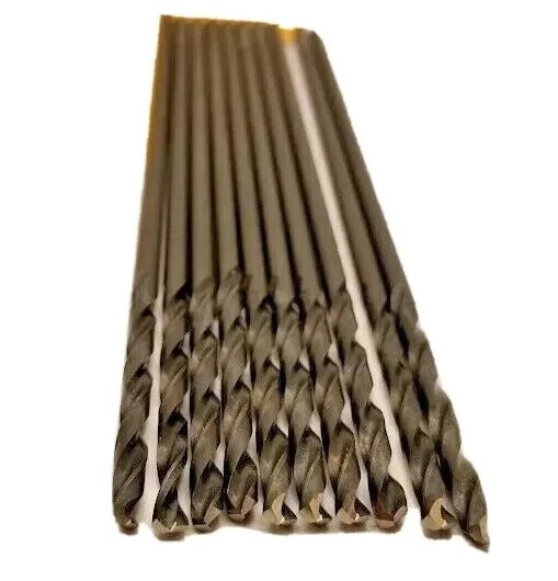 9/64" Aircraft Extension Drill Bits Length:6" HSS USA tool Lot of 10
