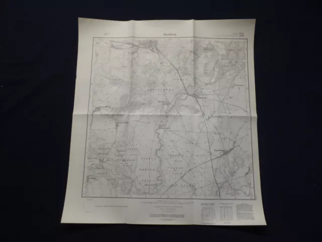 Landkarte Meßtischblatt 2943 Dierberg, Zechow, Rheinsberg, von 1945