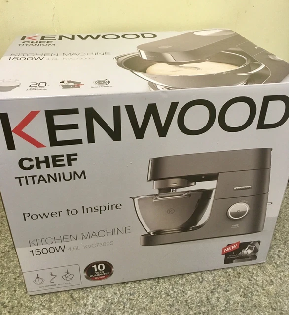 NEW KENWOOD CHEF KVC7300S Titanium Stand Mixer Cake Mixer 299.00 PicClick UK