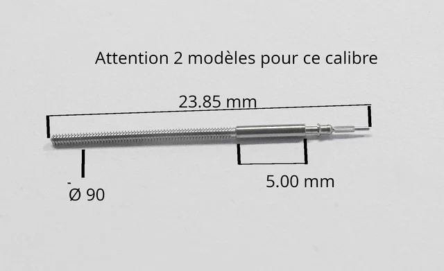 Tige De Remontoir Pour Montre Miyota FS.10 - Pièce Détachée Neuve PART.065.549 - Fabriqué En France