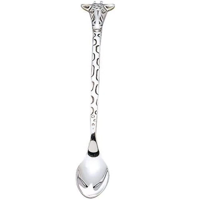 Reed and Barton Silver Safari Silverplate Baby Feeding Spoon, 0.15 LB, Metallic
