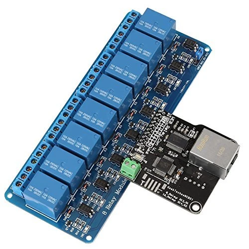 Ethernet Control Module LAN WAN Network WEB Server RJ45 Port+8Channel Relay R...