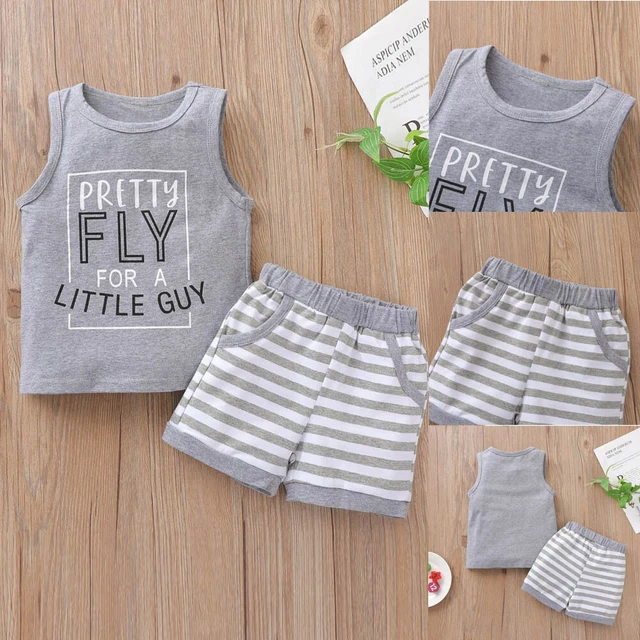 Pantaloncini top corti tuta neonato bambini neonato 2 pz abiti estivi