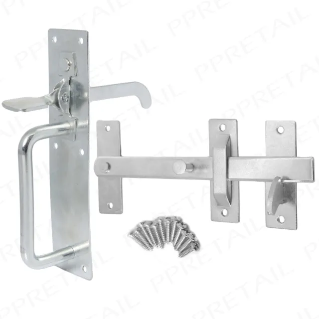 GALVANISED ZINC SUFFOLK GATE THUMB LATCH Cottage/Outdoor Door Handle Lock/Catch