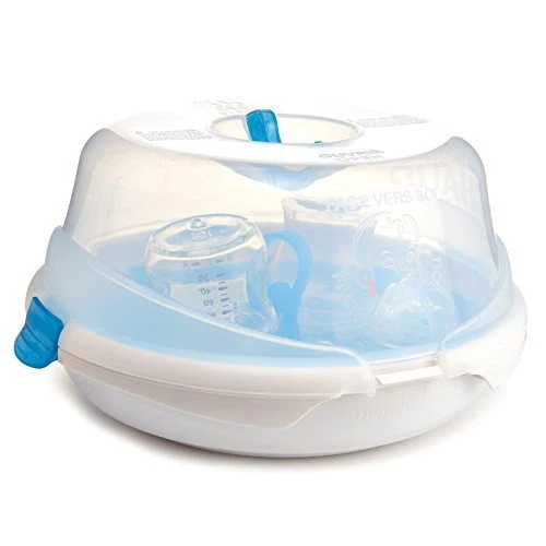 Steam Guard Microwave Bottle Sterilizer , White , 12.5x11.3x6.7 Inch (Pack of