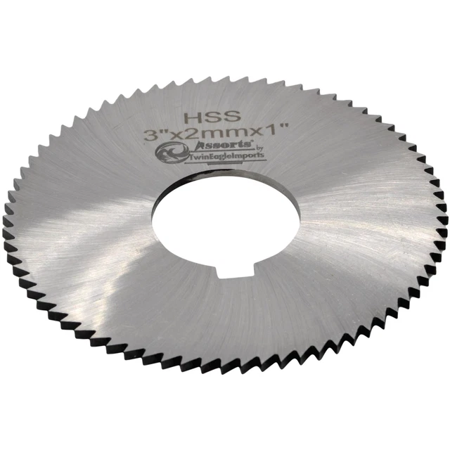 Assorts HSS Slitting Saw 3"x 2 MM x 1" Bore