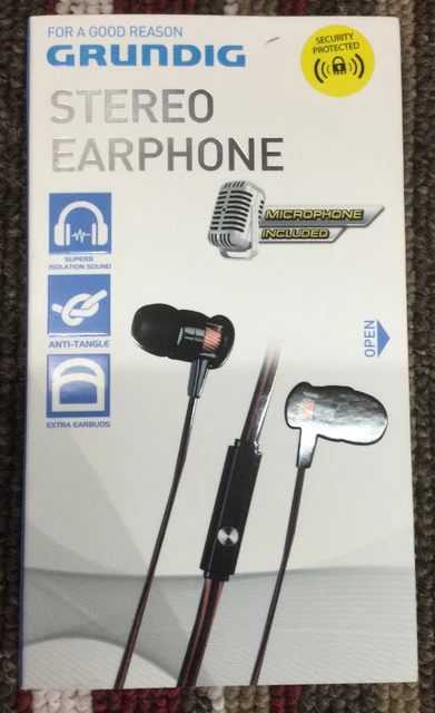 Grundig stereo 2025 earphone with microphone