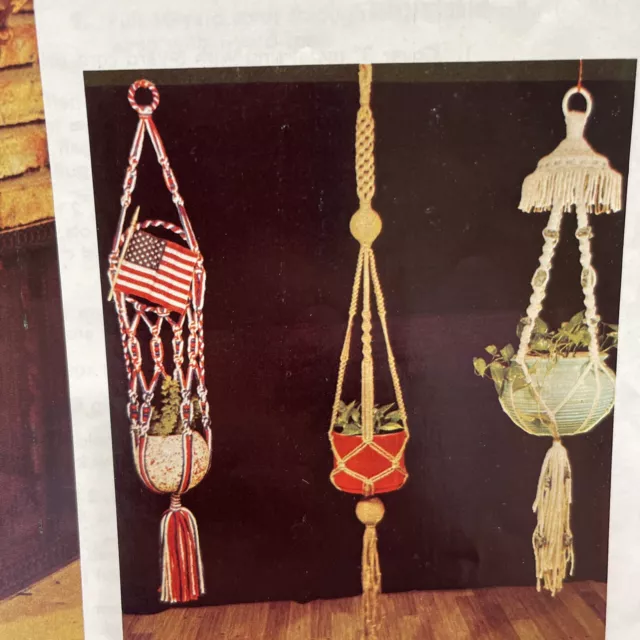 Cuchara de cocina vintage 1975 para nudar o no para nudar 15 patrones de macramé 23 piezas