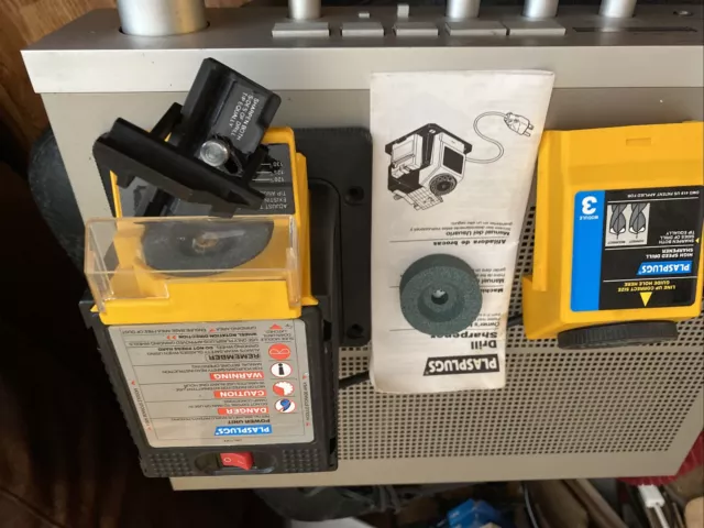 Afilador de taladro Plasplugs 2 módulos usado probado