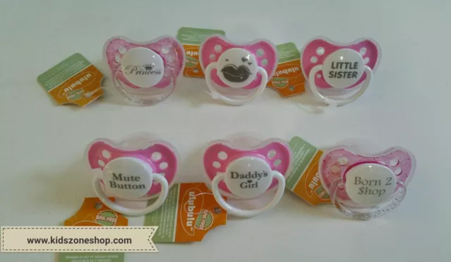 Ulubulu Expression Pacifier 0-6M for Baby Girls