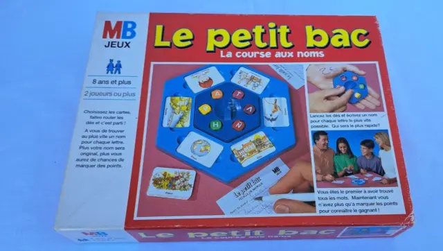 2) JEU DE Societe  Le Petit Bac  La Course Aux Noms Par Mb Complet En  Boite EUR 10,00 - PicClick FR