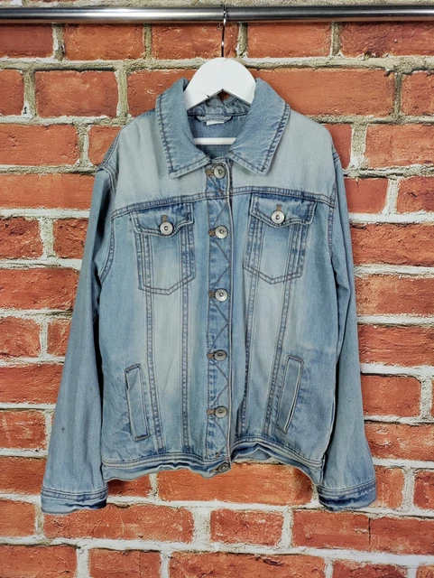Girls Next Classic Denim Jeana Jacket Age 10-11 Years Faded Blue Coat Kids 146Cm