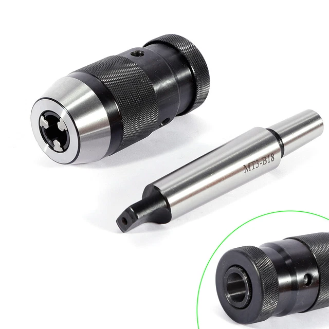 MT3-B18+1-16-B18 Heavy Duty 1 - 16 mm Size Self Tightening Drill Chuck & Arbor