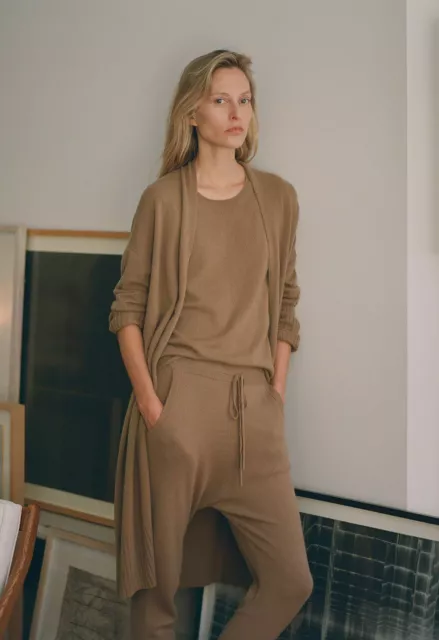 Nili Lotan $795 Makenna Cashmere Cardigan in Camel; O/S