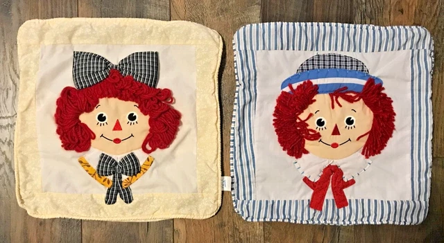 Dos Fundas De Almohada Raggedy Ann & Andy 14" Applause