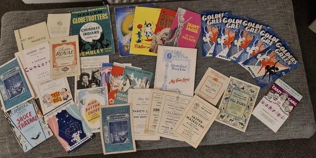 Job Lot Of Old Theatre Programmes Plus Various Others Late 1940s Onwards