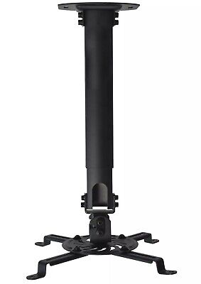 VIVO Universal Extended Ceiling Projector Mount | Height Adjustable (Black)