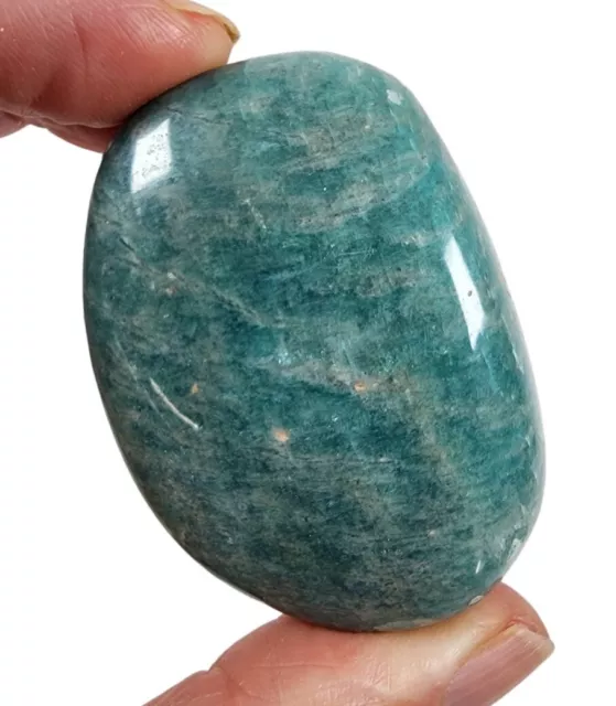 Amazonite Crystal Polished Smooth Stone 64.6 grams