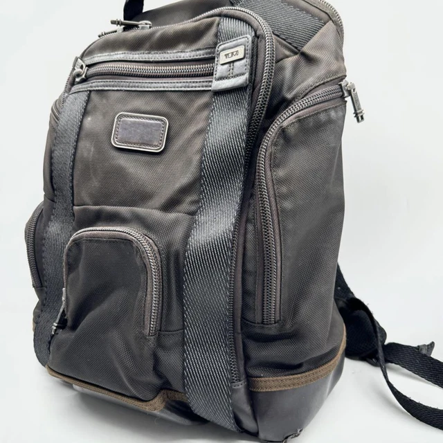 TUMI ALPHA BRAVO backpack black x brown used