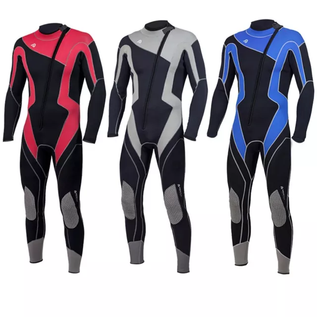 Men 3MM Neoprene Wetsuit Swimming Surfing Scuba Diving Snorkeling Body Suit 2