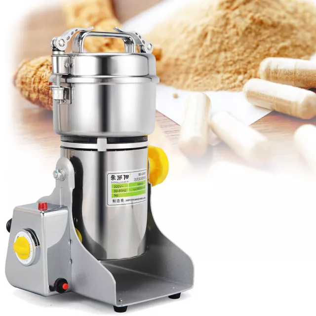 500g Electric Grain Mill Machine Cereal Spice Grinder 2.8KW Herb Bean Superfine