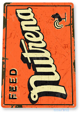 TIN SIGN Nutrena Feed Retro Rustic Feed Seed Store Farm Barn Metal Sign C490