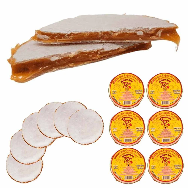 6 Paquet Gaufrettes Avec Caramel Spread Oblea Grande Cajeta Arequipe Dulce De