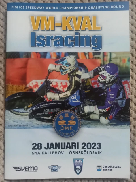 2023 ICE SPEEDWAY WORLD CHAMPIONSHIP Q. R. - ÖRNSKÖLDSVIK !!! speedway programme