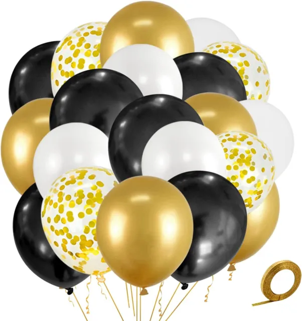 Gold Black Latex Balloons helium balon quality party Decorations baloons BALOONS