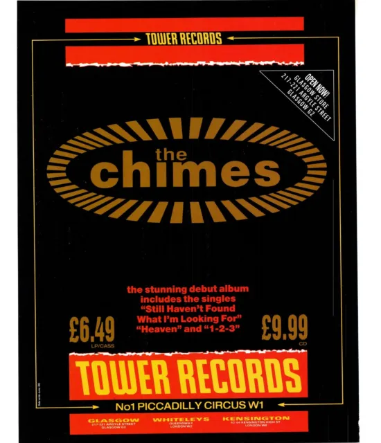 Ptp70 Magazine Advert 11X9" The Chimes Debut Album