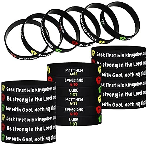 INSPIRATIONAL BIBLE VERSES Religious Christian Silicone Rubber