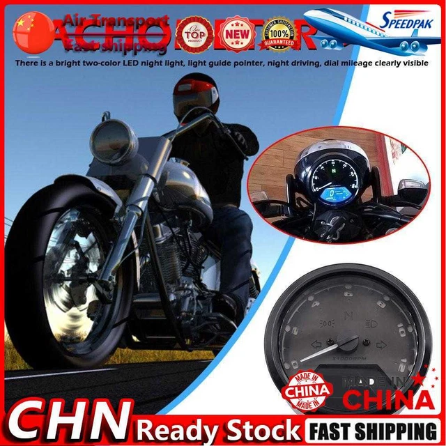 CS-363 Motorcycle Speedometer Tachometer Waterproof Fuel Meter Odometer Fr