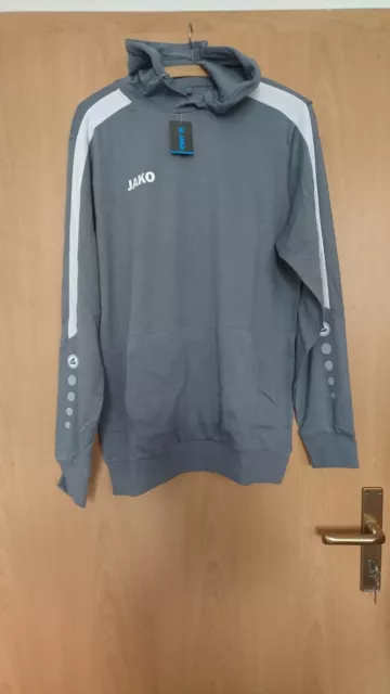 Jako Kapuzenpullover Sweat Hoodie Power 6723 grau Gr.XXL