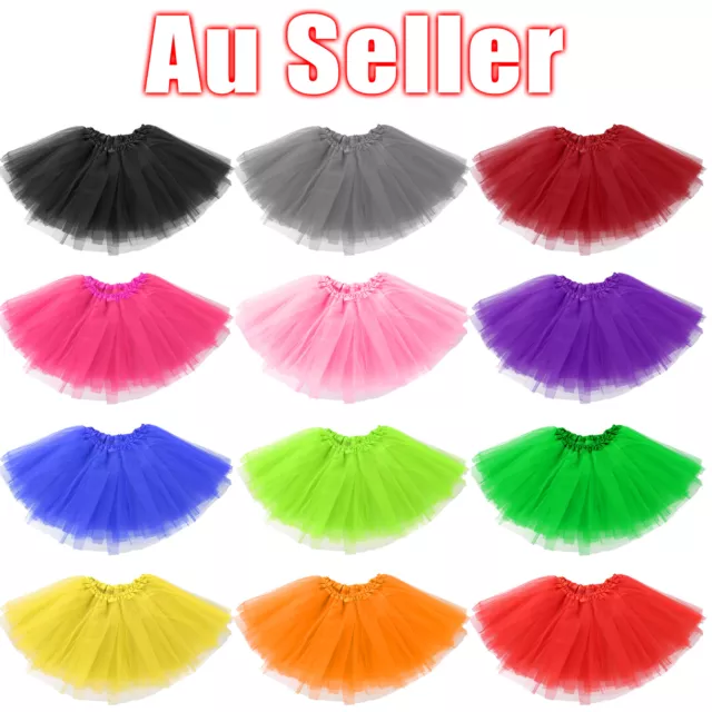 New Adults Tulle Tutu Skirt Dressup Party Costume Ballet Womens Girls Dance Wear