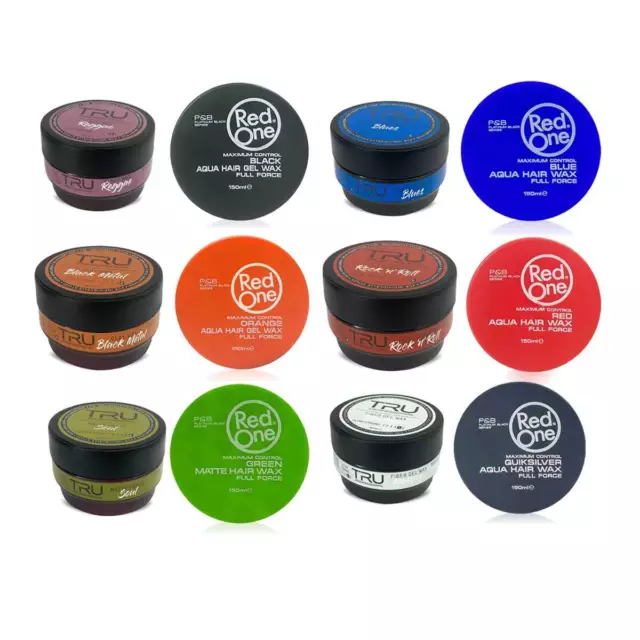 1x RedOne Haarwax + 2x TRU Barbers Hairstyling Wax (3x150ml)