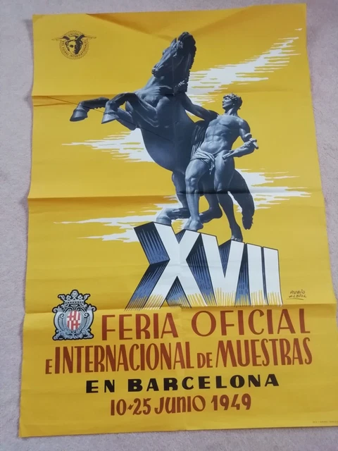 Werbeposter XVII FERIA DE MUESTRAS BARCELONA 1949 AUTOR: RUBIO ALBIOL