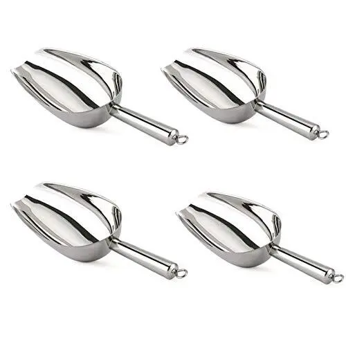 Ice Scoop 5oz Stainless Steel Metal Food Scoop Scooper For Kitchen Bar Party Wed