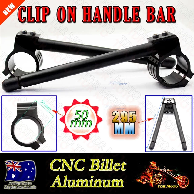 Manillar Clip-on De Aluminio CNC 50mm Para Yamaha YZF R1/R6 Y Honda CBR1000R