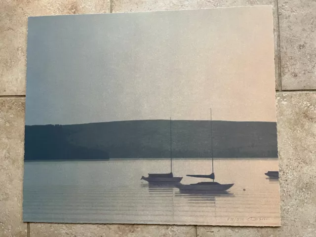 Still Evening at Tomales Bay by Russell Chatham; Limited Edition Lithograph