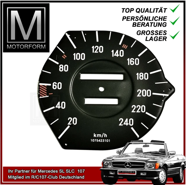 MERCEDES SPEEDOMETER DISC made of sheet metal speedometer speedometer ...