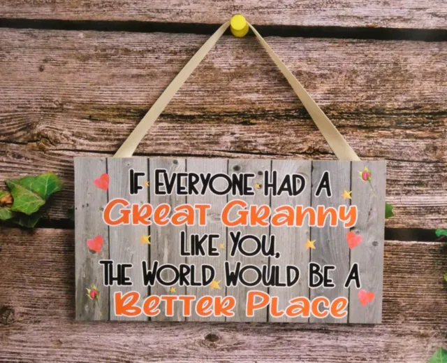 Geschenk für tolle Oma - Die Welt wäre ein besserer Ort - Neuheit Fun Plakette