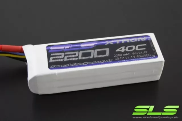 SLS Batterie LiPo Akku XTRON 2200mAh 3S1P 11,1V 40C/80C XT60