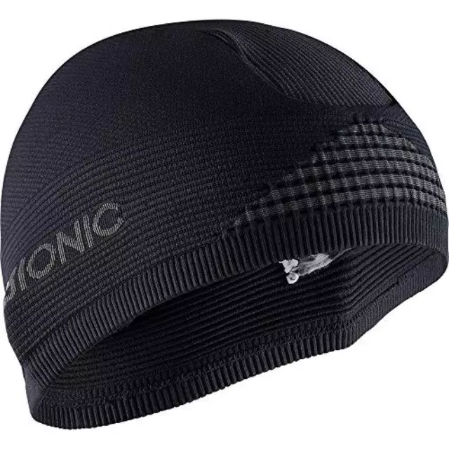 (TG. S) X-Bionic Helmet cap 4.0, Headwarmer Unisex – Adulto, Black/Charcoal, S